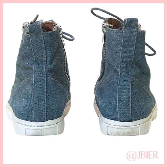 Jeffrey Campbell High Top Studded Denim Sneakers - Picture 4 of 5